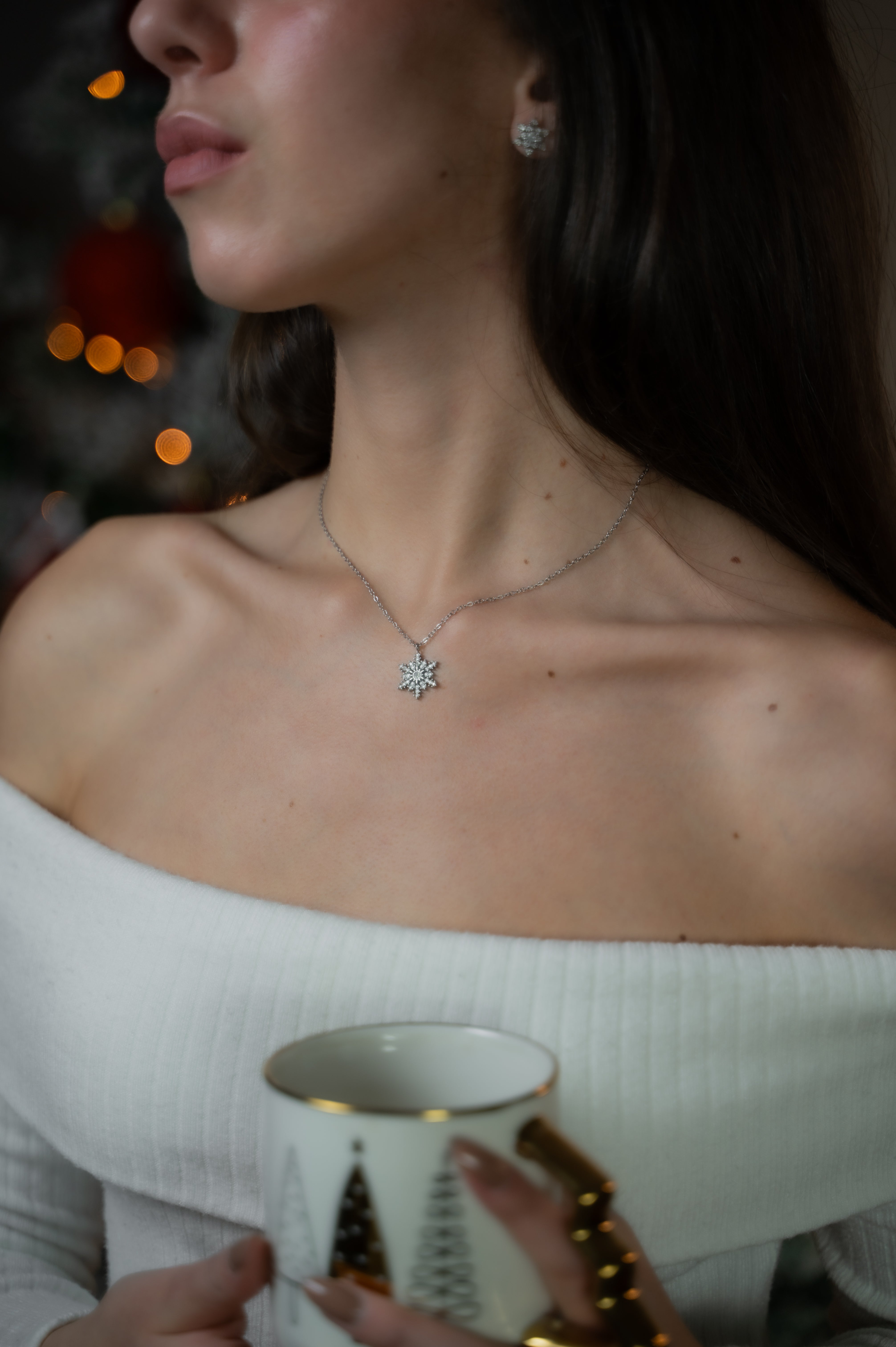 Collana NATALE Fiocco di Neve